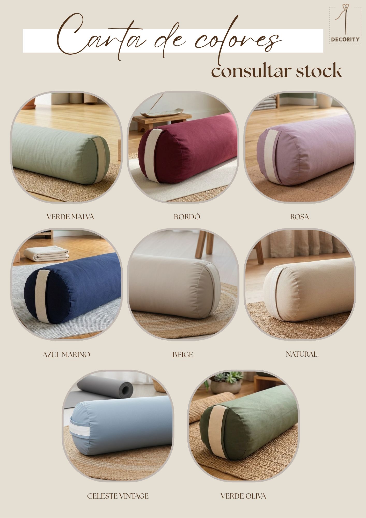 Carta de Colores Bolster Liso